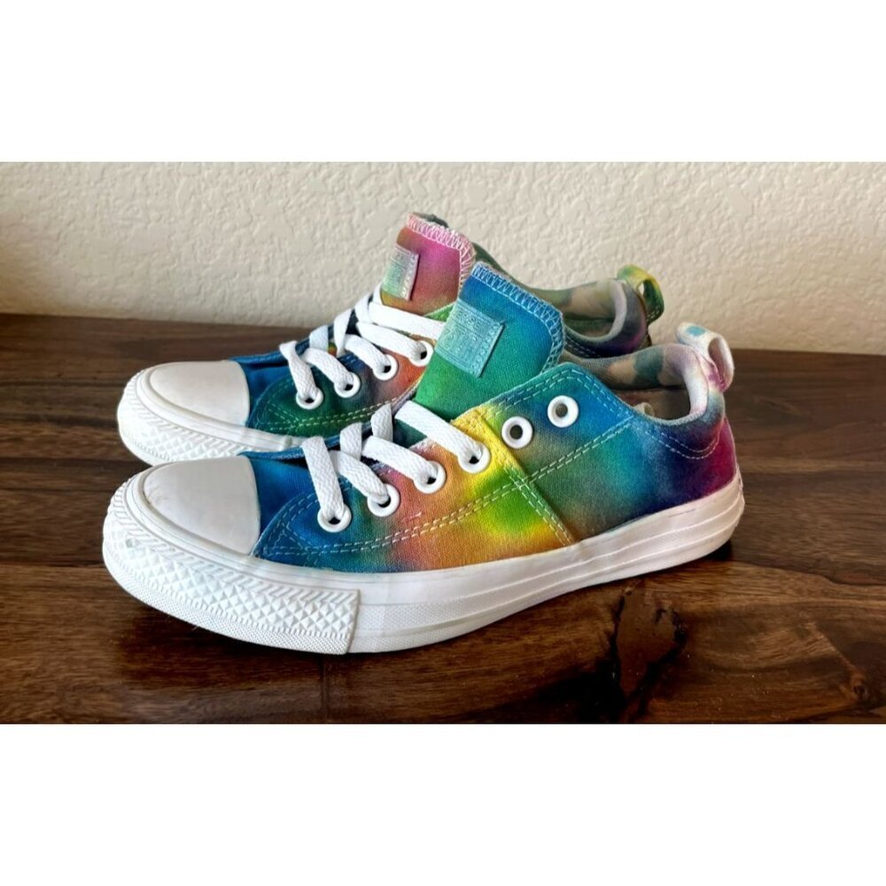 CONVERSE ALL STAR SNEAKERS TIE DYE MULTI COLOR WOMENS 6.5 hand dyed *custom